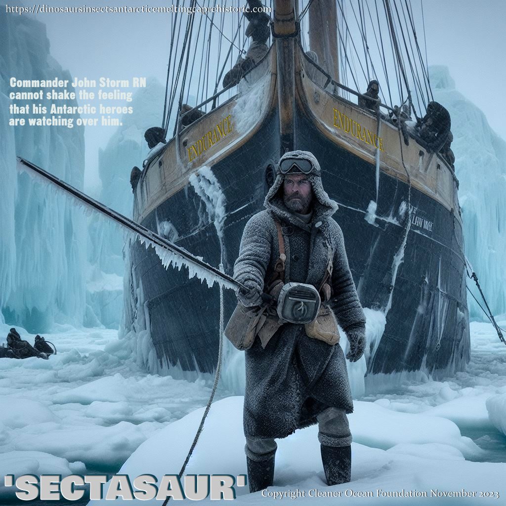John felt as though Shackleton's ship Endurance and crew were right behind him.
