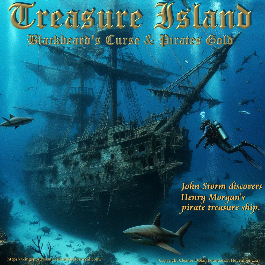 Treasure Island - Blackbrd's Curse and Pirates Gold - John Storm discovers Henry Morgan's sunken ship laden with gold stolen by Spain from the Aztecs